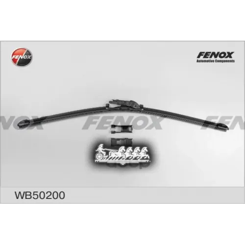 Щётка Стеклоочистителя 50См (20) Бескаркасная FENOX 