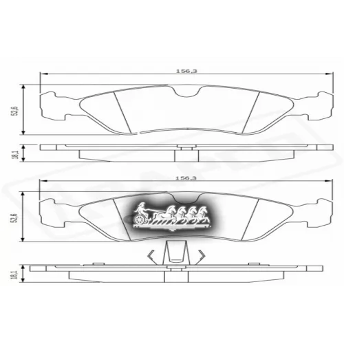 Колодки Тормозные Daewoo Espero 91-99 Перед. BAPCO 
