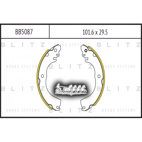 Колодки Тормозные Nissan Tiida 07- Барабан. Blitz 