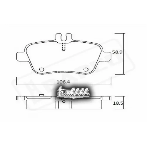 Колодки Тормозные Mb Gla-Class (X156) 13- Зад. BAPCO 
