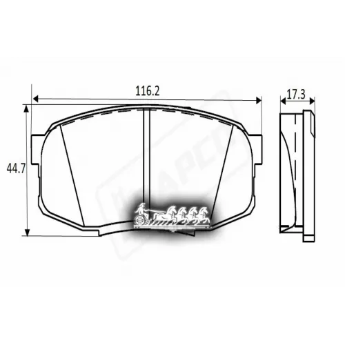 Колодки Тормозные Toyota/Lexus Land Cruiser/Lx 07- Задн. BAPCO 