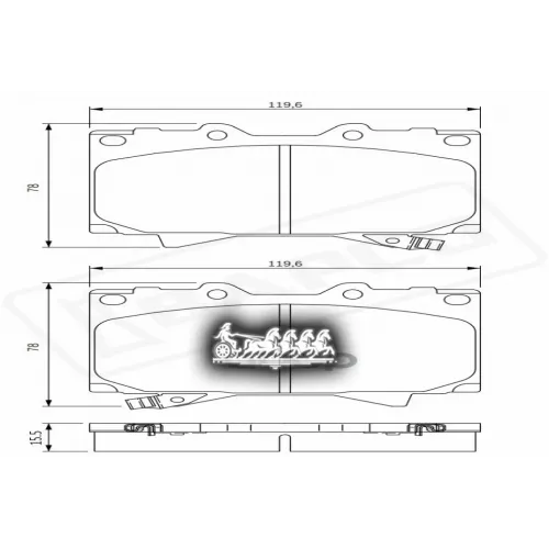 Колодки Тормозные Toyota Land Cruiser 98- Перед. BAPCO 