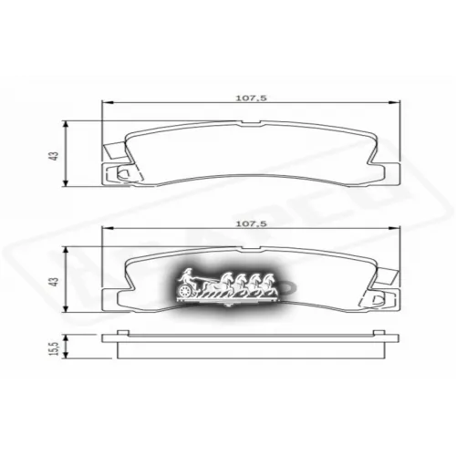 Колодки Тормозные Lexus/Toyota Rx/Avensis/Camry Задн. BAPCO 