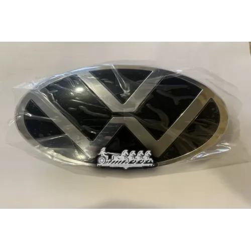 Эмблема Vw Чёрный/Блестящий Хром VAG 