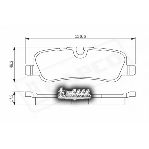 Колодки Тормозные Land Rover Discovery Iv/Range Rover Iii Задн. BAPCO 