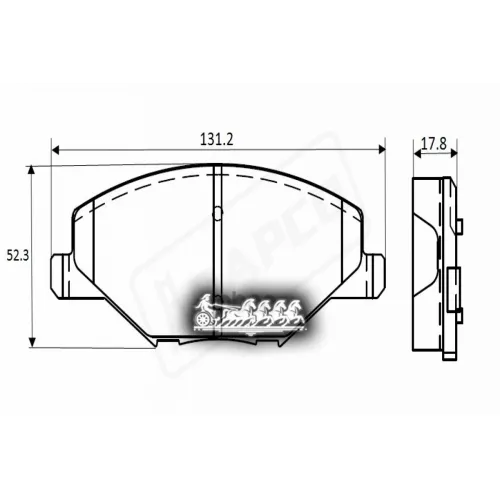 Колодки Тормозные Vag Polo(Rus)/Fabia 11- Перед. BAPCO 