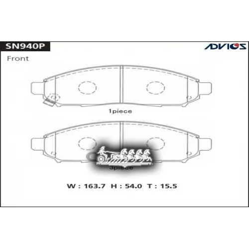 Колодки Тормозные Nissan Serena/Leaf 05- Перед. ADVICS 