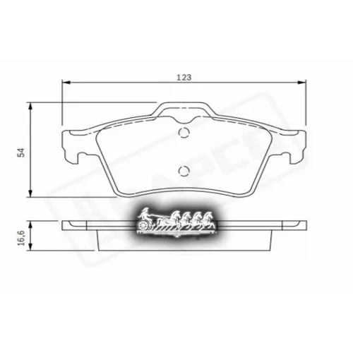 Колодки Тормозные Ford Focus 04- Задн. BAPCO 
