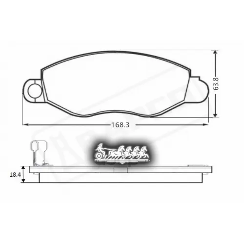 Колодки Тормозные Ford Transit 00-06 Перед. BAPCO 