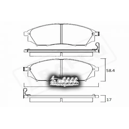 Колодки Тормозные Renault Koleos 08- Перед. BAPCO 