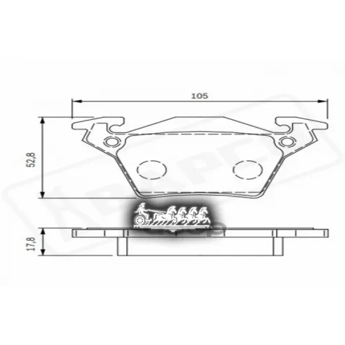 Колодки Тормозные Mb V(638)/Vito(638) Задн. BAPCO 