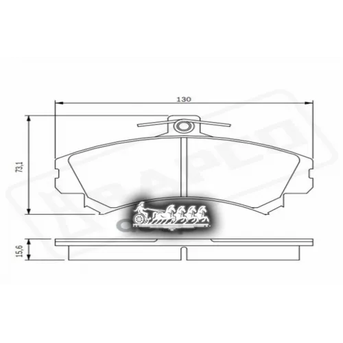 Колодки Тормозные Mitsubishi Carisma 98- BAPCO 
