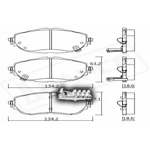 Колодки Тормозные Toyota Corolla/Auris 12- Перед. BAPCO 