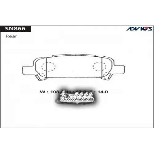 Колодки Тормозные Subaru Forester/Impreza 97- Задн. ADVICS 