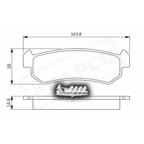 Колодки Тормозные Chevrolet Lacetti 06- Задн. BAPCO 