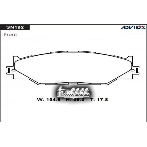 Колодки Тормозные Lexus Is Ale20/Gse20/Is Ave30 05- Перед. ADVICS 
