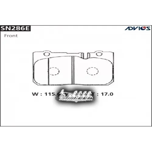 Колодки Тормозные Toyota Celsior/Century 94- Перед. ADVICS 