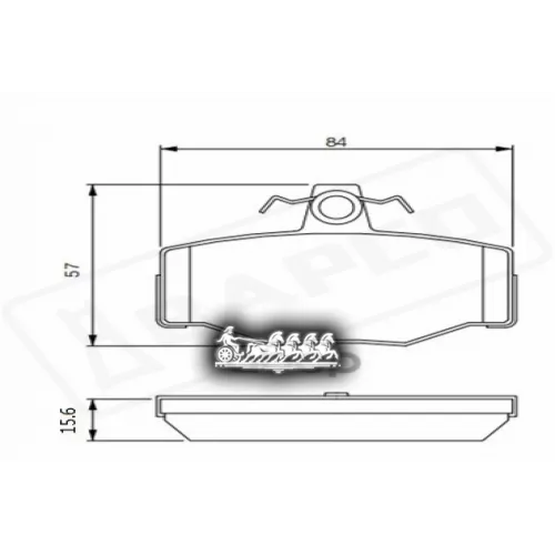 Колодки Тормозные Nissan Almera/Primera 90- Задн. BAPCO 