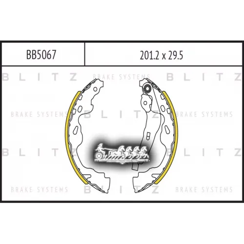 Колодки Тормозные Toyota Corolla/Yaris 99- Задн. Blitz 