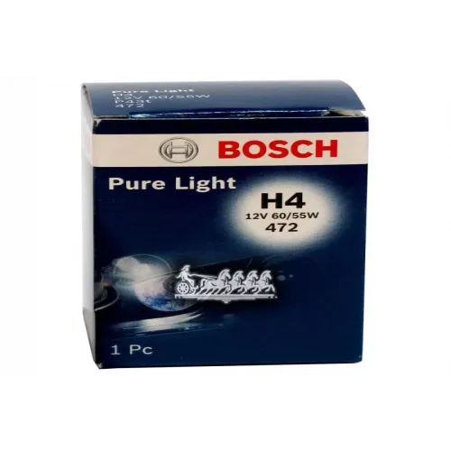 Лампа Pure Light H4 12V 60/55W (Картон) (1 Шт) Bosch 