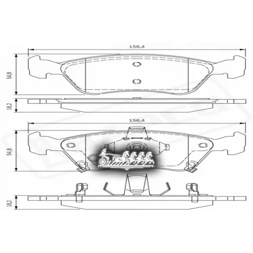 Колодки Тормозные Toyota Avensis 98- Задн. BAPCO 
