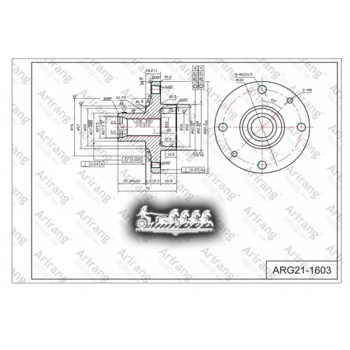 Ступица Renault Logan/Sandero 04- Перед. Arirang 