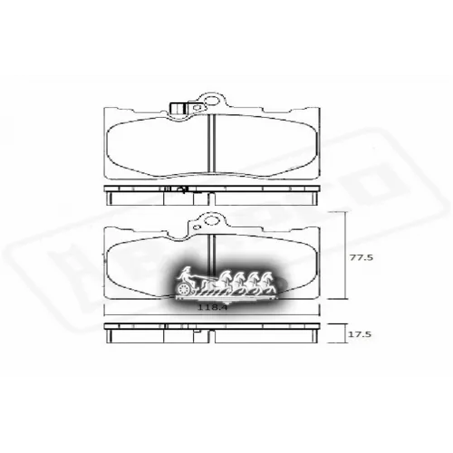 Колодки Тормозные Lexus Gs 05- Перед. BAPCO 