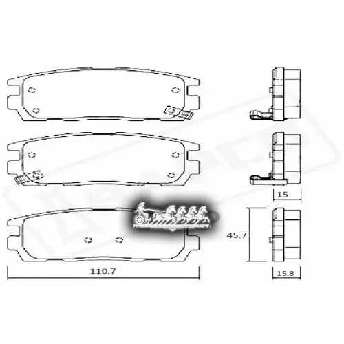 Колодки Тормозные Gm Captiva/Antara 06- Задн. BAPCO 