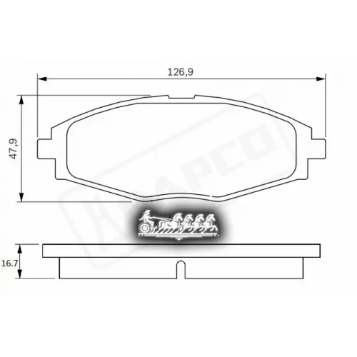 Колодки Тормозные Daewoo Nexia/Lanos/Matiz 97- Перед. Sohc BAPCO 