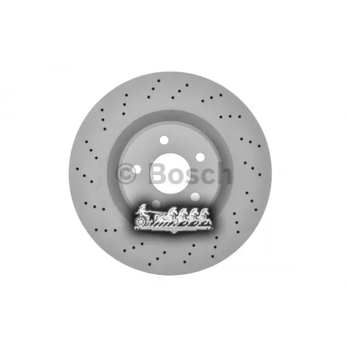 Диск Тормозной Mb W211/W221 05- Перед.d=350 С Перфорацией(В Уп. 1 Шт) Bosch 