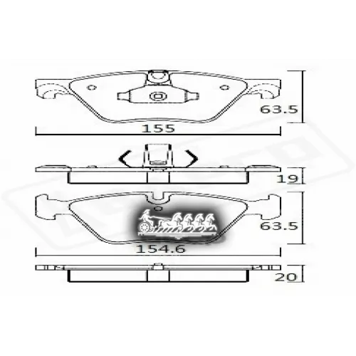 Колодки Тормозные Bmw 5(F10) 10- BAPCO 