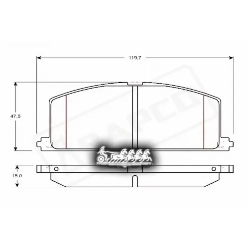 Колодки Тормозные Toyota Camry/Carina/Corolla -00 Перед. BAPCO 