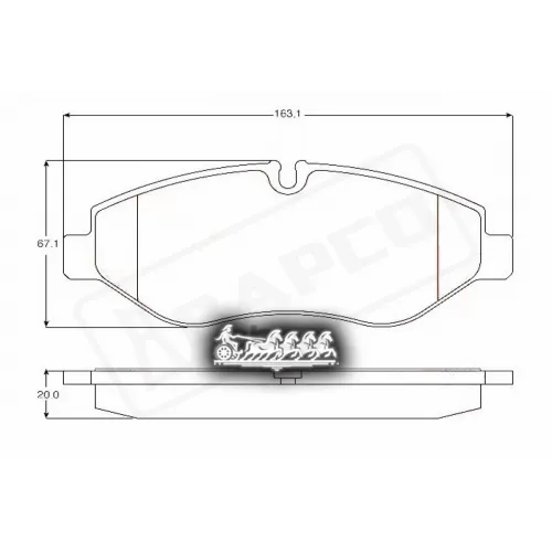 Колодки Тормозные Iveco Daily Iii Iv/Daily V Vi Перед. BAPCO 