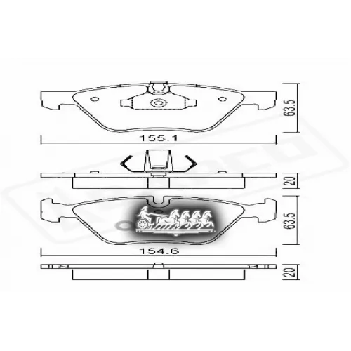 Колодки Тормозные Bmw 3(E90/E92)/5(E60/E61)/X1(E84) Перед. BAPCO 