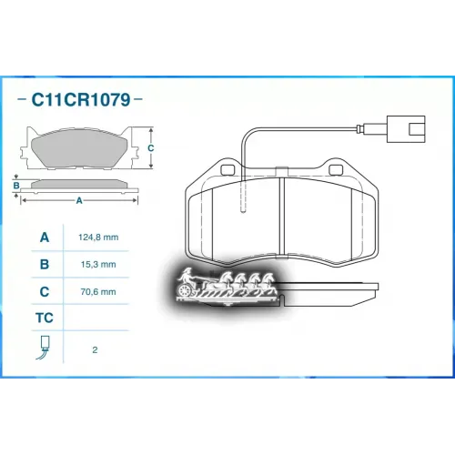 Колодки Тормозные Renault Clio Iii 06- Перед. CWORKS 