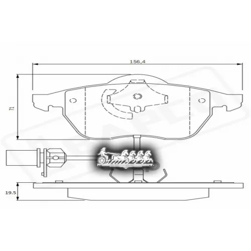 Колодки Тормозные Vag A4/A6/Superb/Passat 00- Перед. BAPCO 