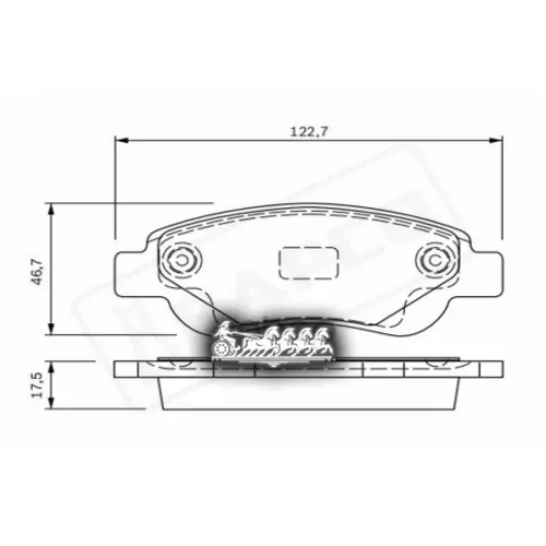 Колодки Тормозные Psa C1/107/108 05- Перед. BAPCO 