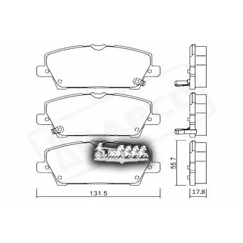 Колодки Тормозные Honda Civic 06- Передн. BAPCO 