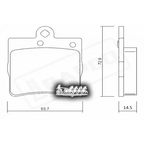 Колодки Тормозные Mb W202/S202/W203/Cl203/W210 Перед. BAPCO 
