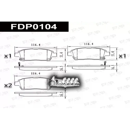 Колодки Тормозные Toyota Corolla(E120) 99- FAP 