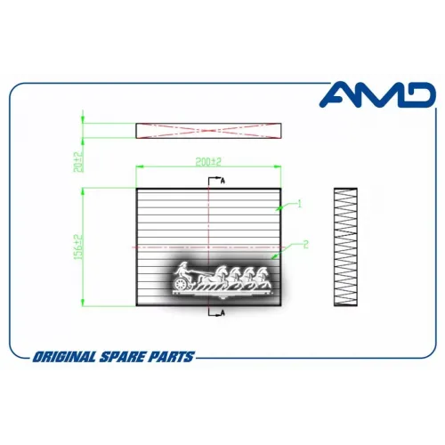 Фильтр Салона Great Wall Hover H3/Hover H5 09- AMD 