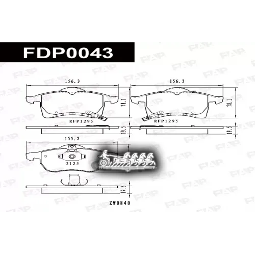Колодки Тормозные Gm Astra 1.8-2.0D FAP 