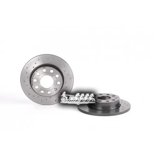 Диск Тормозной Vag A3/Octavia/Golf 5/Golf 6/Jetta 3/Jetta 4 03- Зад.вент. (С Перфорацией) Brembo 