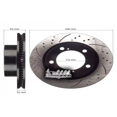 Диск Тормозной Toyota/Lexus Land Cruiser (J200)/Lx450d/460/570 07- Перед.лев. AVANTECH 