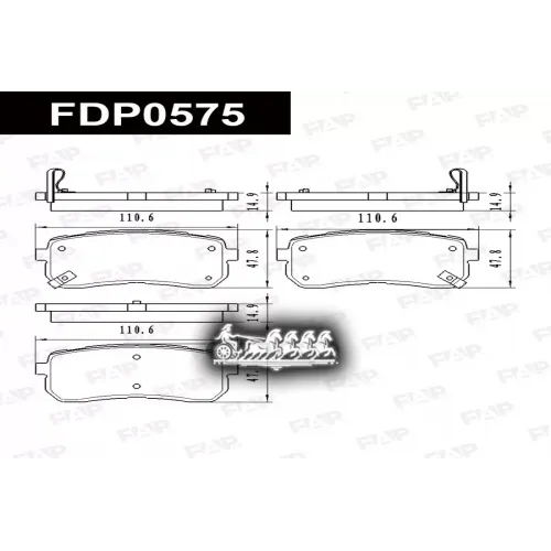Колодки Тормозные Hyundai/Kia H-1 97- 2.5D FAP 