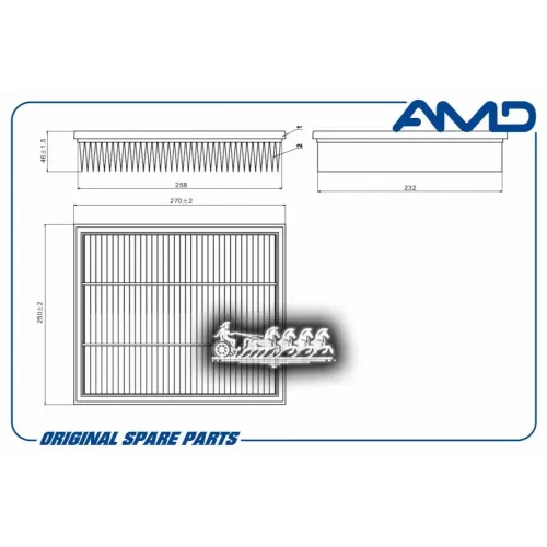 Фильтр Воздушный Ford Transit -11 AMD 