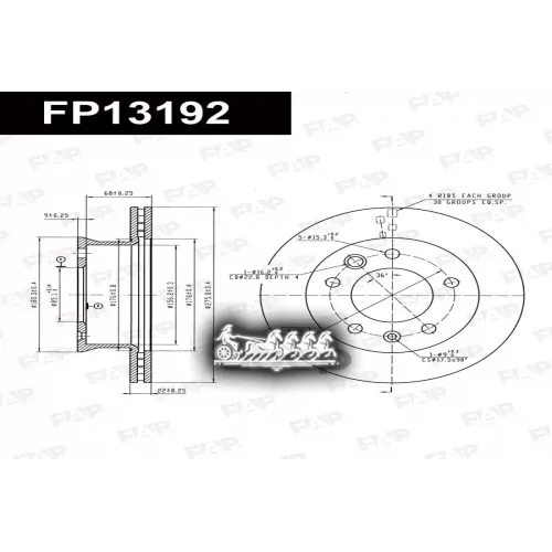 Диск Тормозной Vag Lt 96- FAP 
