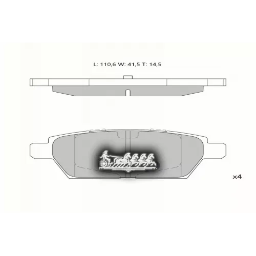 Колодки Тормозные Mazda Atenza/6 05- Задн. (+ Противоскр-Я Пластина) AVANTECH 