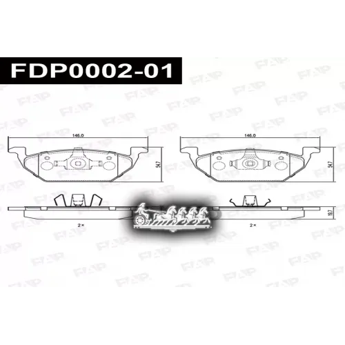 Колодки Тормозные Vag A3(8L1) -99 1.6-1.9Td FAP 