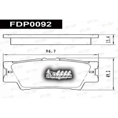 Колодки Тормозные Toyota Camry(V40) 06- FAP 
